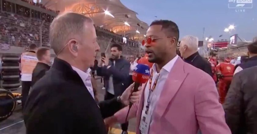 Martin Brundle left hanging ahead of Bahrain GP as Patrice Evra walks out on interview
